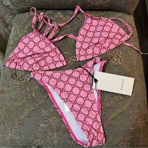 Gucci print bikini swimsuit